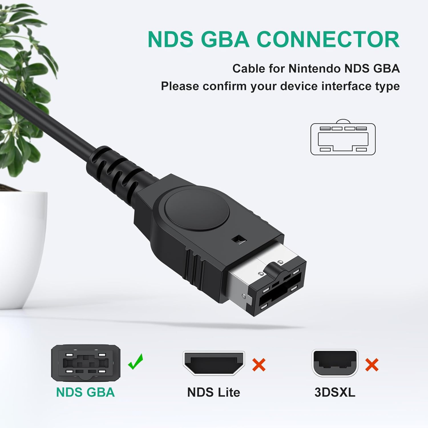 120CM GBA SP Charger USB Cable for Nintendo DS Original Console Charger (NDS)/ Gameboy Advance SP USB Charging Cable, 3.9Ft Power Charging Cord image number 1