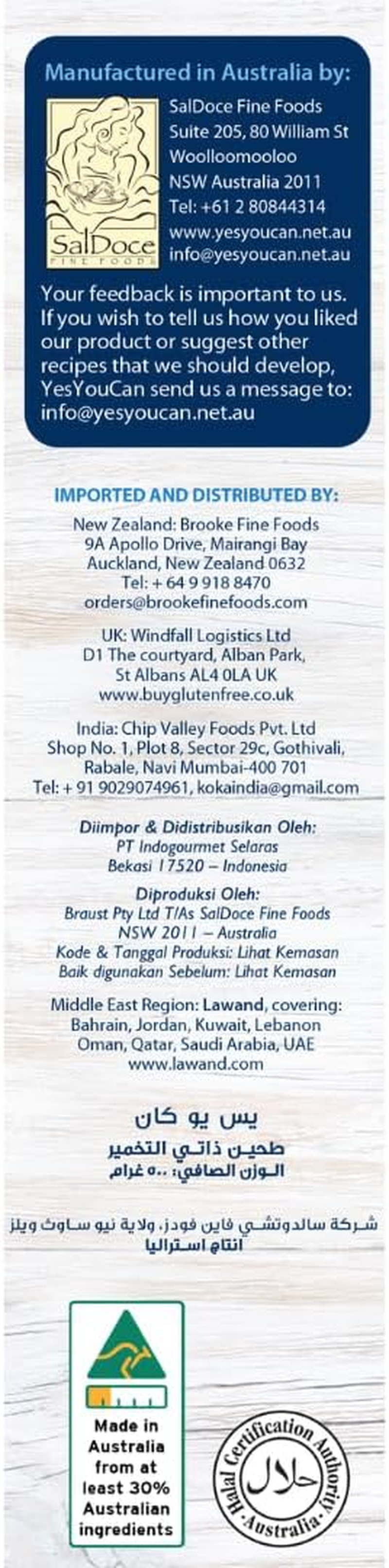 Gluten Free Self Raising Flour 6X500G image number 4