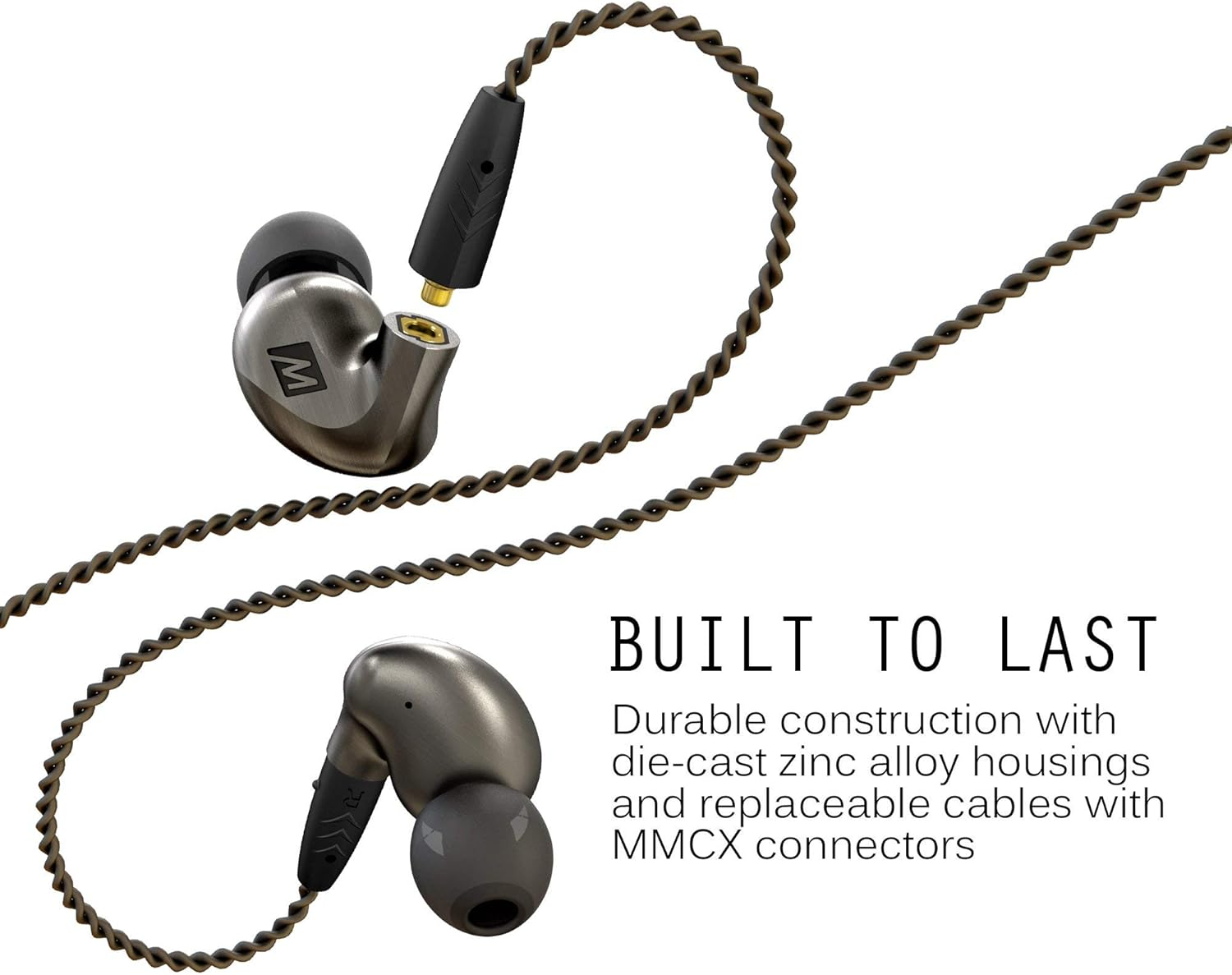 MEE Audio Pinnacle P1 High Fidelity Audiophile In-Ear Headphones with Detachable Cables image number 4