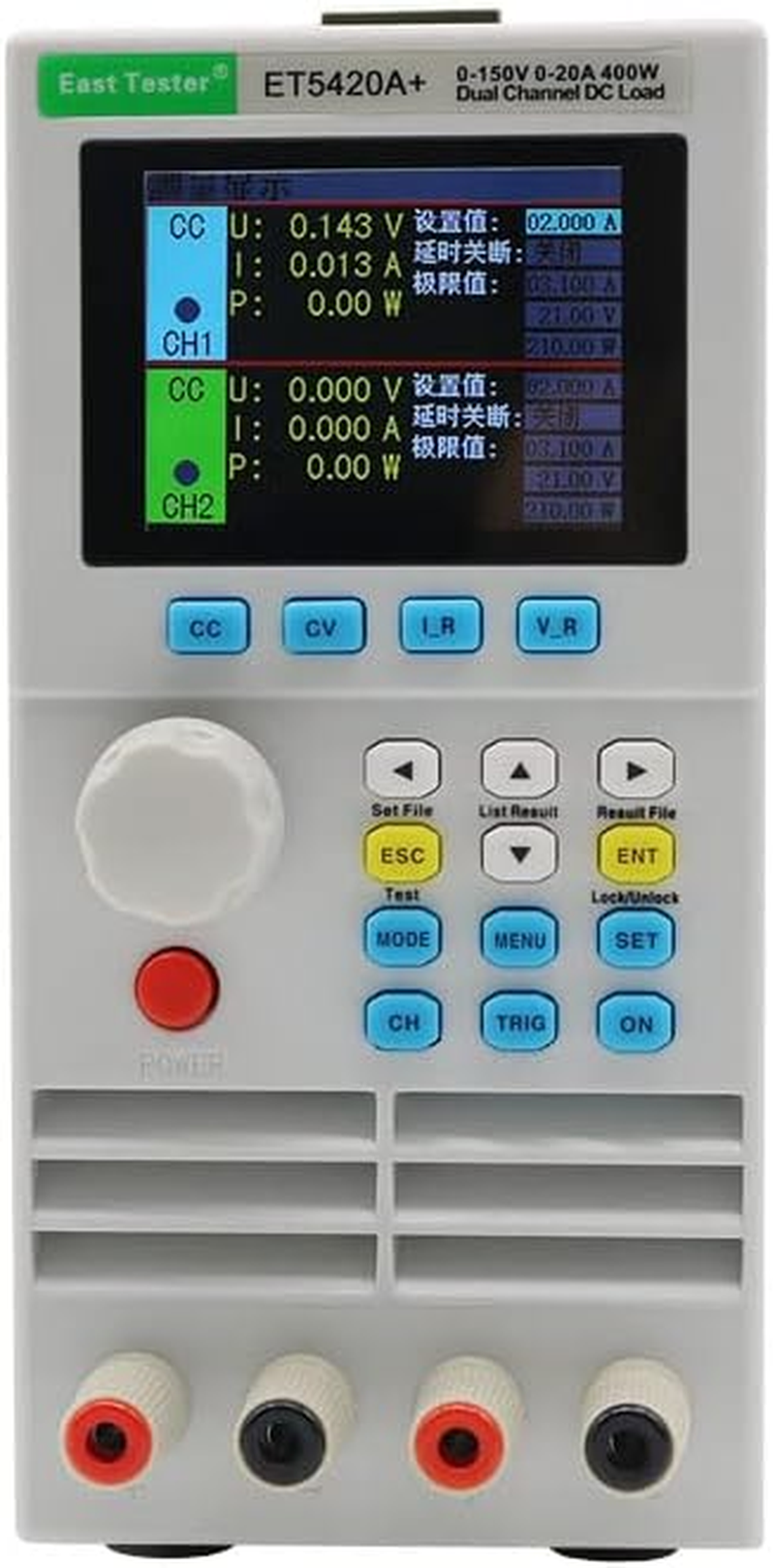 East Tester 400W Electronic Load Tester 0-150V,0-20A*2, Double Channels Battery Tester,Supply Software，Et5420A+ image number 4