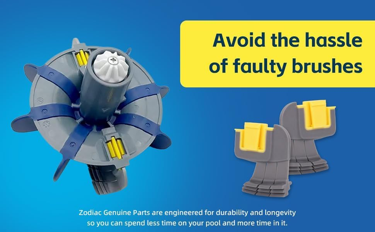 4-Pack Parts Srubbing Brushes R0714400 Compatible with Replace Dirty or Worn Brushes for Zodiac MX6, MX6 Elite, MX8, and MX8 Elite, Also Polaris MAXX, Atlas, and Atlas XT image number 2