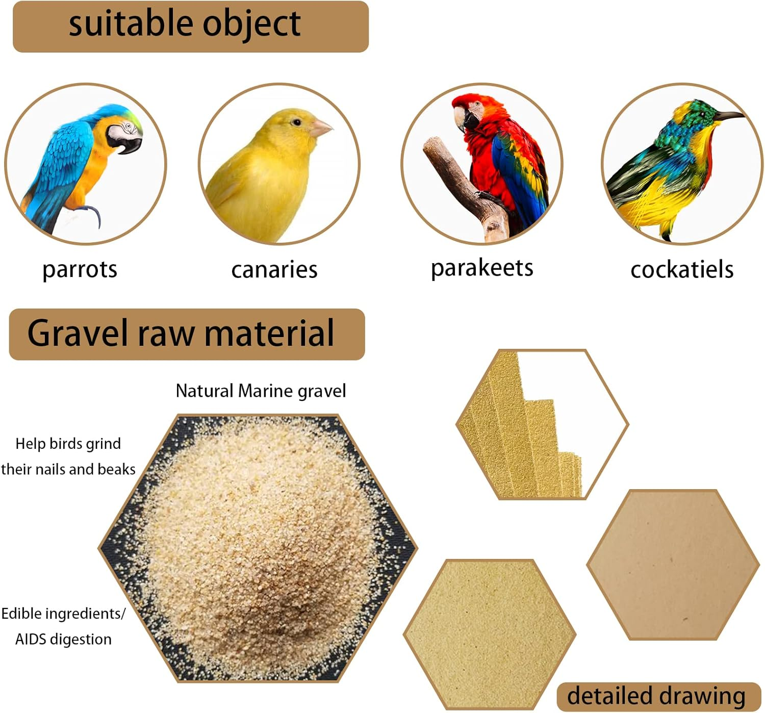 Hamiledyi 22 PCS Bird Gravel Paper Special Sea Sand Liner for Page Parrot Cage Gravel Paper Mat 17X11 Inches Disposable Cushion Pads for Bird Parakeet Budgie image number 4