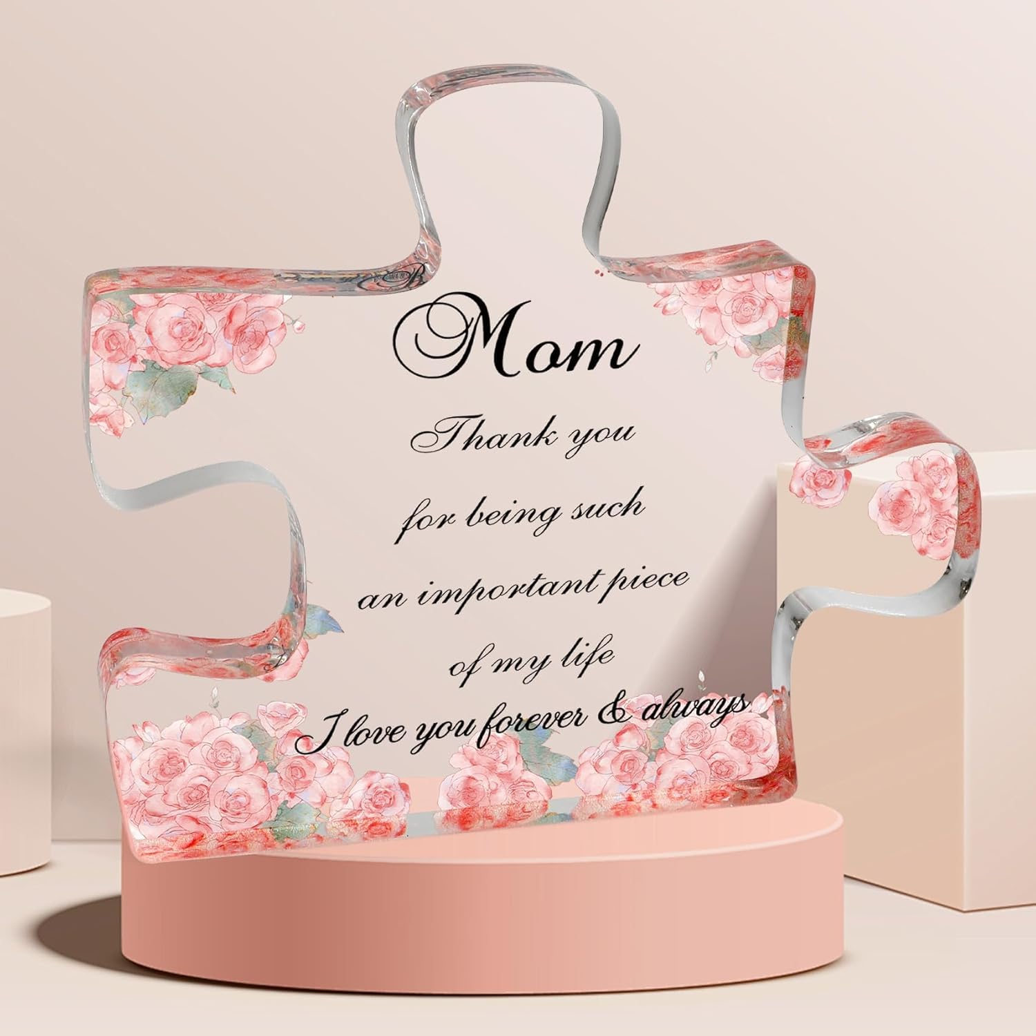 Mom Gifts for Moms Birthday Gifts for Moms from Daughters Sons Mommy Gift Acrylic Ornament Mother Giftfor Birthday Christmas Mothers Day Valentines Day Eastersgifts Mom to Begifts