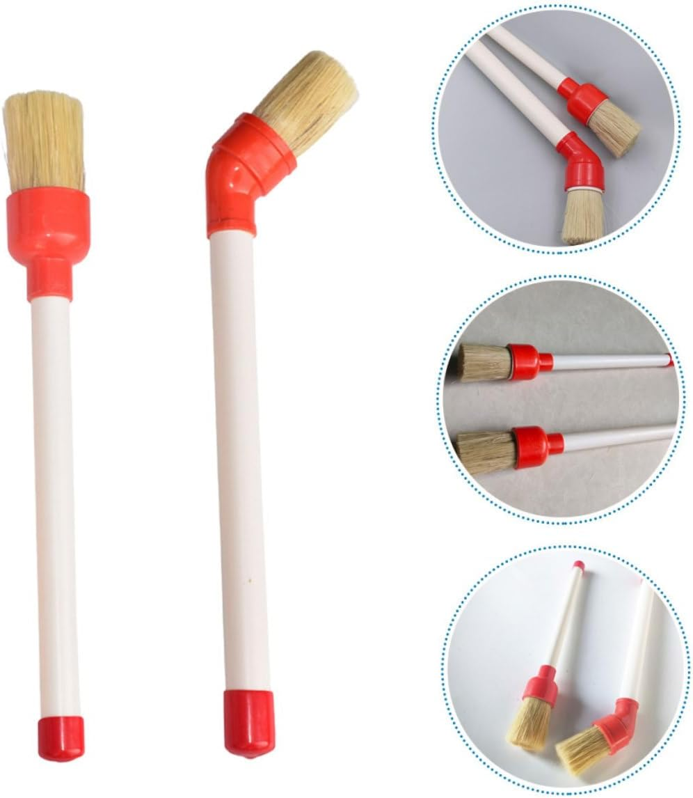 MUSISALY 2Pcs Car Tire Grease Brushes with Soft Bristles Automotive Wheel Cleaning Brush for Vehicle Tire Maintenance and Detailing Versatile Scrubbing Tool for All Tyres image number 4