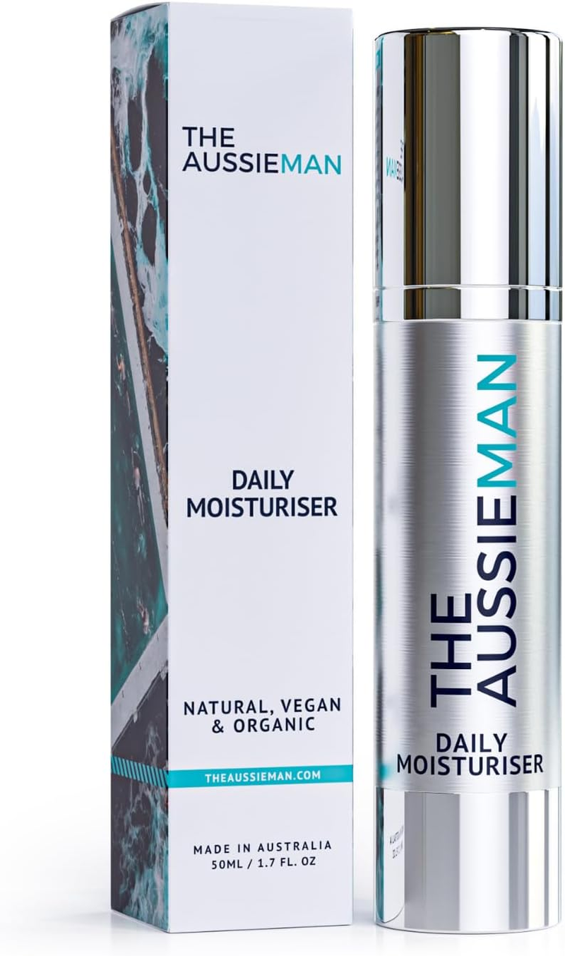 THE AUSSIE MAN - Daily Moisturiser, Fast-Absorbing, Dual-Action Moisturiser, Dissolves Dead Skin and Deeply Hydrates, 50ML image number 1