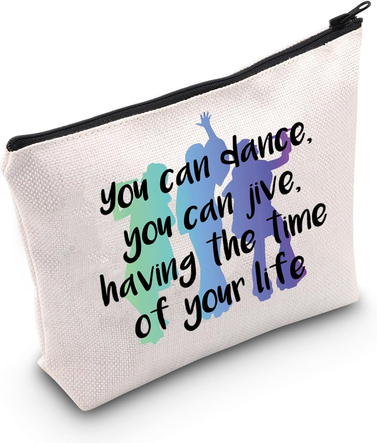 JNIAP Mamma Musical Inspired Gift Dancing Queen Quote Cosmetic Bag Musical Lover Gift, You Can Dance Bag