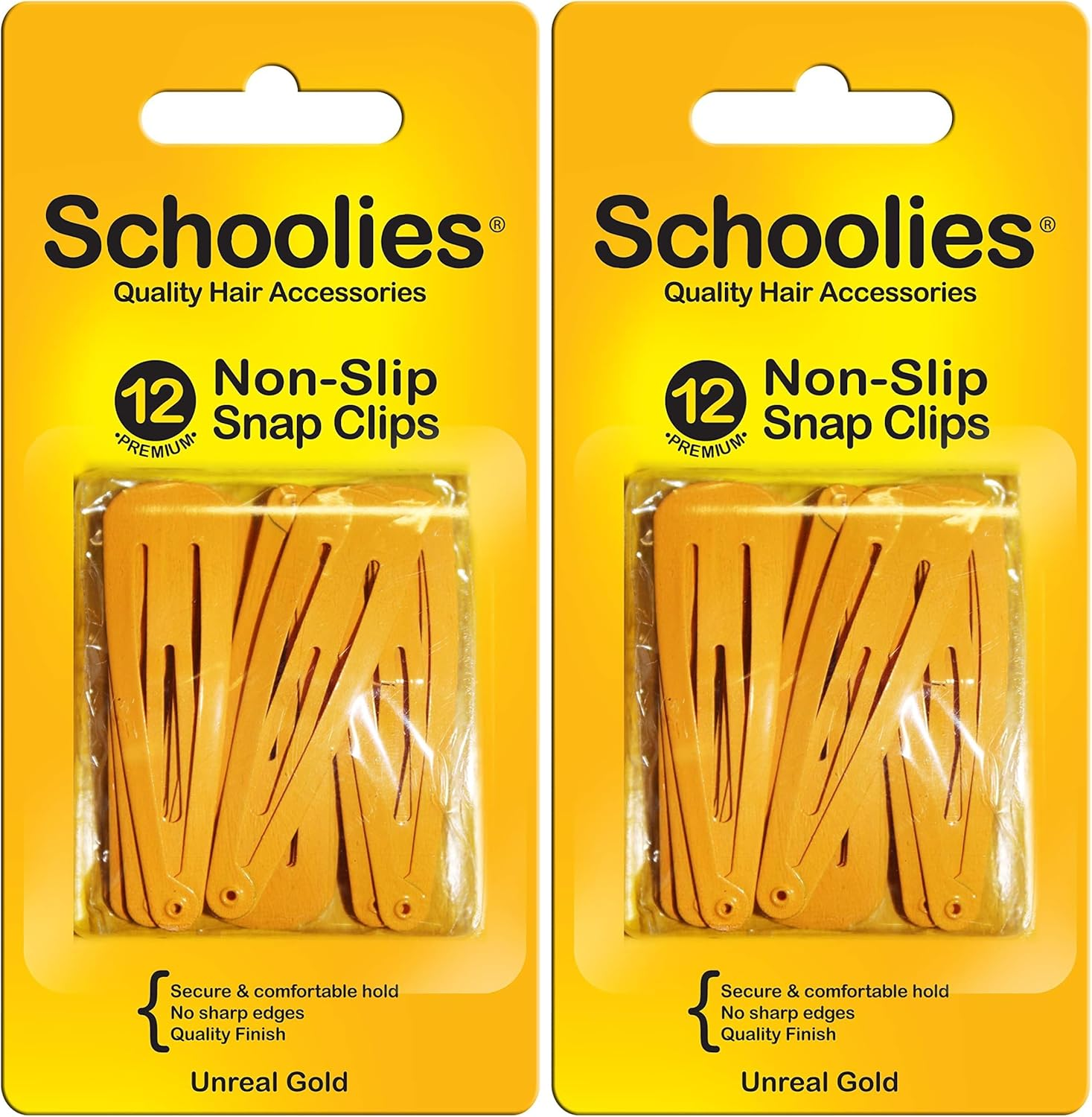 Schoolies Hair Accessories Non Slip Snap Clips 12 Pieces, Radical Red image number 5