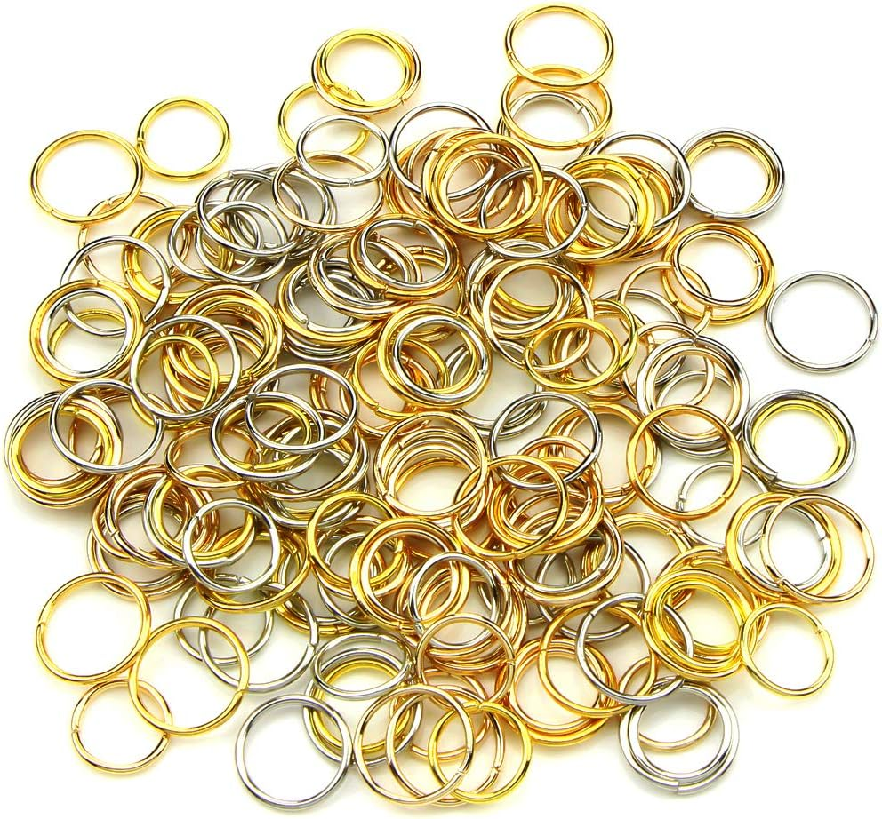 180Pcs Hair Rings, Hair Hoops Braid Rings Hair Loop Clips for Punk Hip-Hop DIY Hairstyle Decoration 3 Colors /2 Sizes image number 6