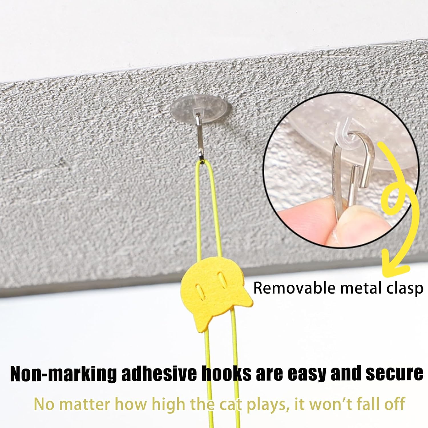 VPB 8Pack Cat Toys for Indoor Cats Adult Kitten,Door Hanging Interactive Cat Jumpy Toys with Bell and Feather Tail,Toys for Indoor Cat Kitten,No Batteries Required,Cat Enrichment Boredom Mouse Toy image number 1