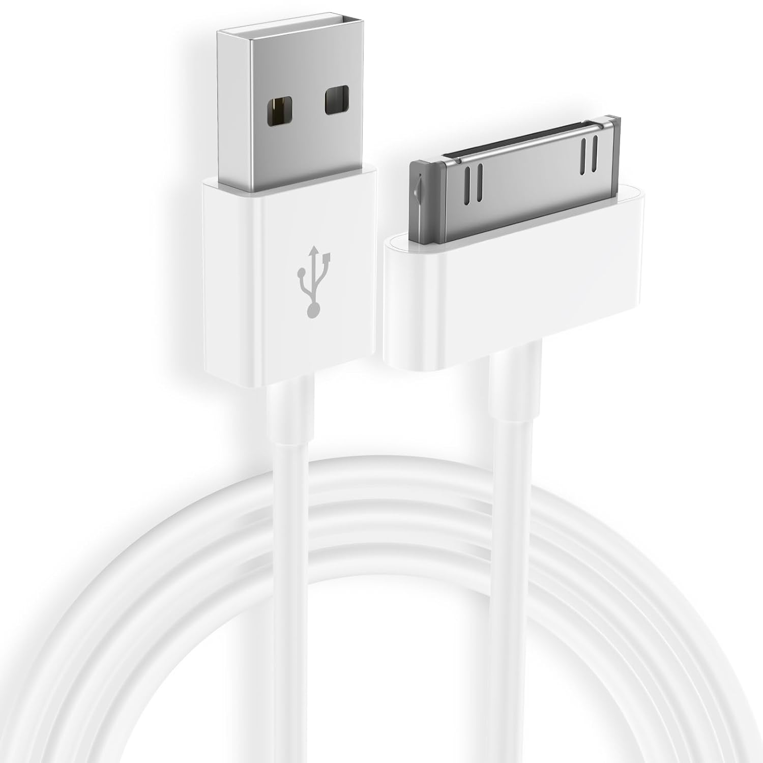 Leonids 1M/3.3Ft 30 Pin Cable for Iphone 4/4S, USB Type a Charging Cable for Iphone 3G/3Gs, Ipad 3/2/1, Ipod(1M) image number 1