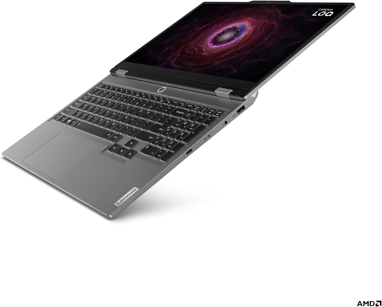Lenovo LOQ 15ARP9 15.6-Inch FHD IPS 144Hz 100% Srgb Display Ryzen 7 7435HS 24GB RAM 512GB SSD RTX4050 Gaming Laptop Wifi6 Win11H Luna Grey 83JC003KAU image number 4