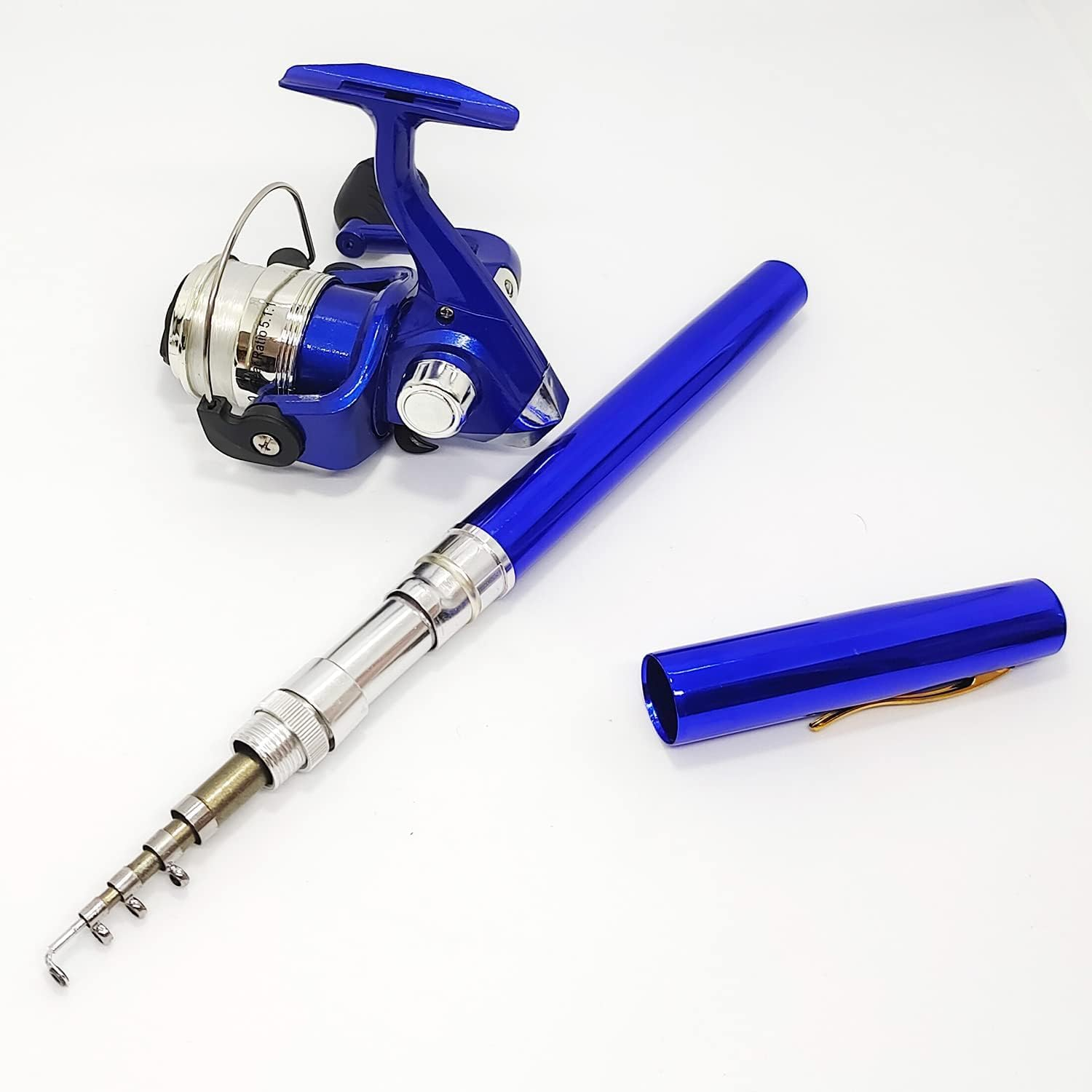 Pen Fishing Rod Reel Combo Set Premium Mini Pocket Collapsible Fishing Pole Kit Telescopic Fishing Rod with Spinning Reel image number 3