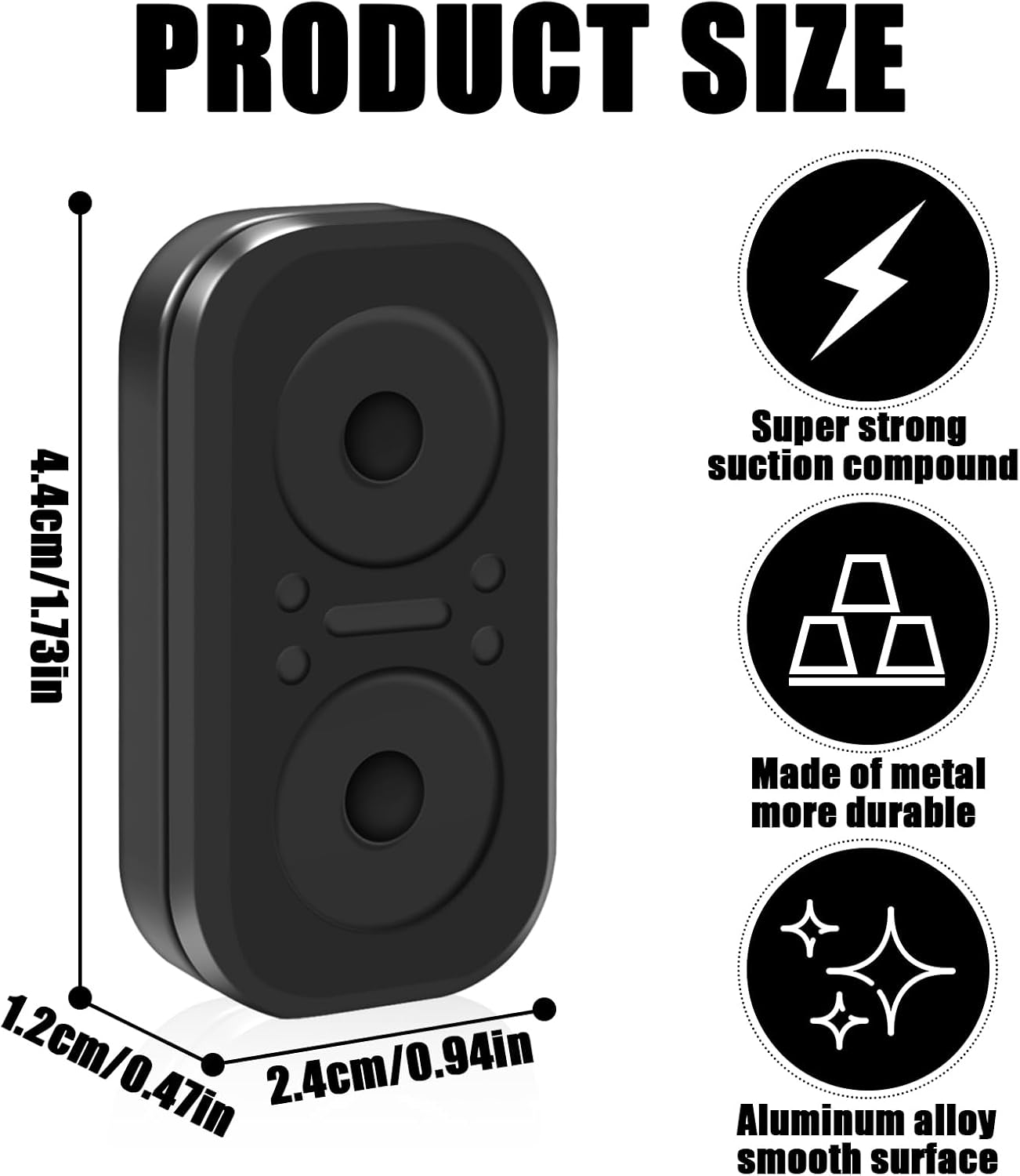 WELANE Fidget Toys,1 PCS Hand Sensory Toys for Relieve Boredom, Anxiety and Stress (Black) image number 2