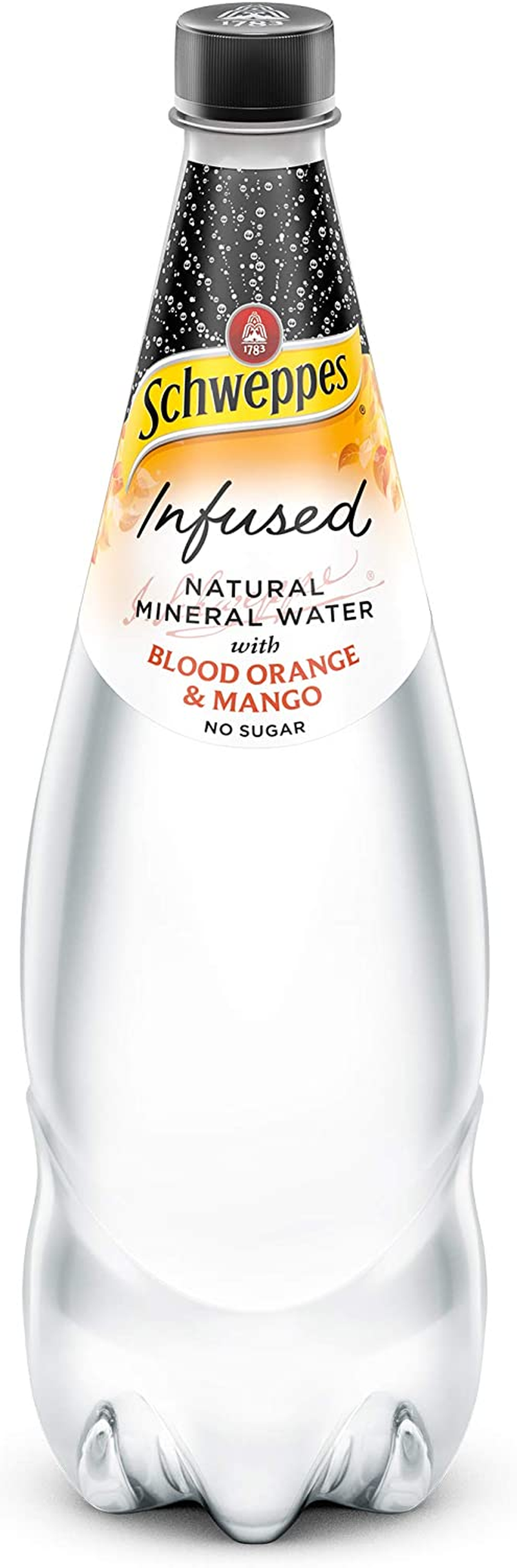 Schweppes Infused Natural Mineral Water with Blood Orange & Mango, 12 X 1.1L image number 1