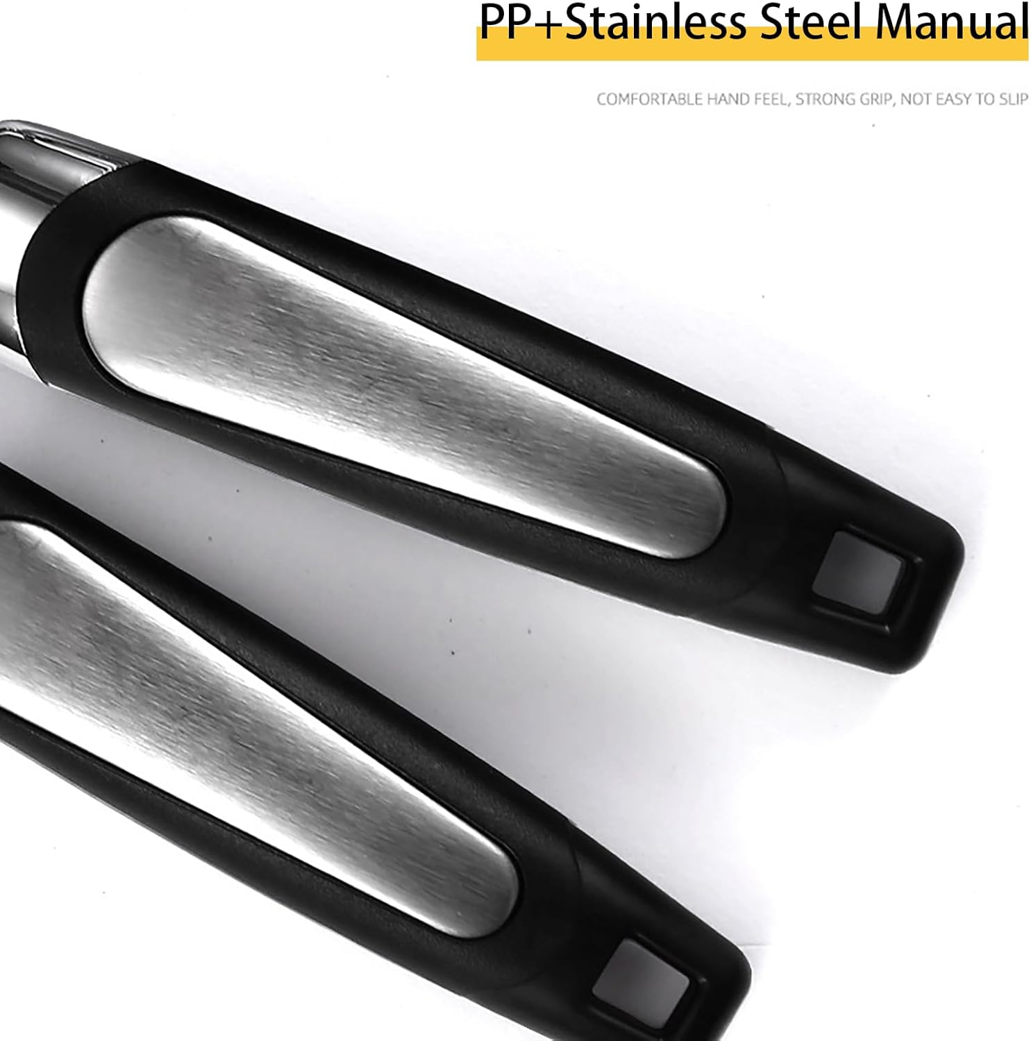 Manual Can Opener, 3 in 1 Stainless Steel Bottle Opener with Built Stainless Steel Razor-Sharp Blade Ergonomic Design for Easy Safe Opening Dishwasher Safe Camping Black image number 4