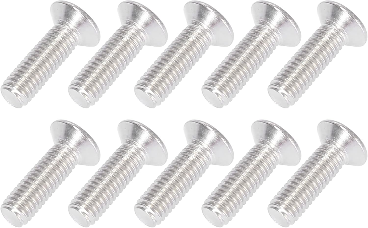 X AUTOHAUX 30Pcs Bumper Mudguard Washer Bolts M6X1.0 Aluminum Alloy Engine Bay Dress up Screw Black