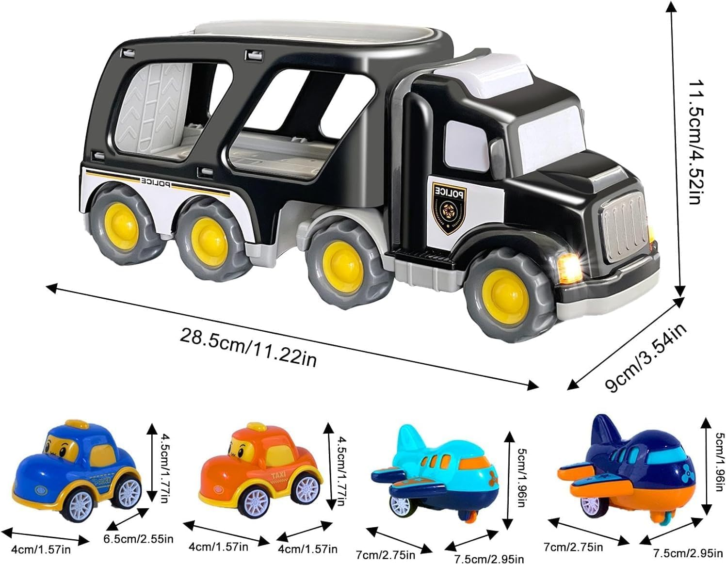 1 2 3 4 5 Years Old Trucks Toys| Truck Toy with Sound| Interactive Toys Truck with Sounds, Playground Car Trucks Toys, Boys Truck Toy with Sound Effects, Vehicle Toy for Young Boys image number 1