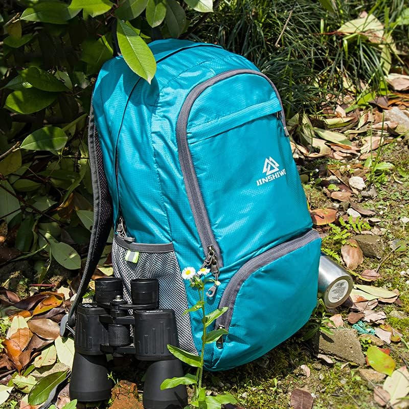 Frafuo 25L Lightweight Portable Foldable Backpack Waterproof Backpack Folding Bag Water Resistant Small Backpack Daypack Foldable for Travel Hiking Outdoor Camping-Blue image number 3