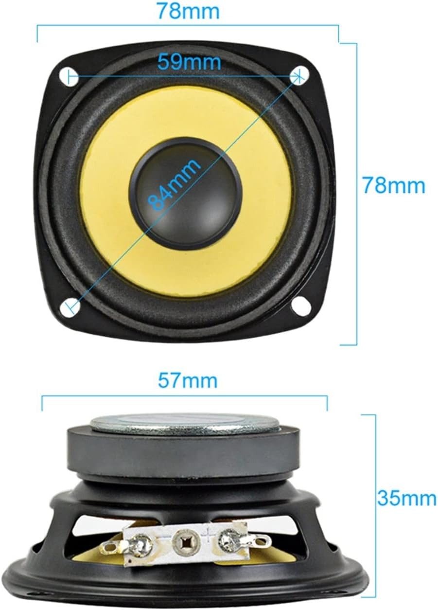 TGMGADANTV 2Pcs 3 Inch Audio Portable Speakers Full Range 4 Ohm 10 W Sound Amplifier Speaker Multimedia Loudspeaker DIY Home Theater Bookshelf Speaker image number 1