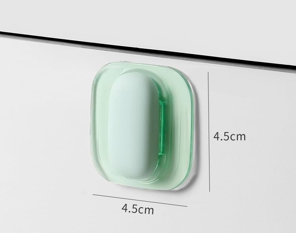 12Pcs Door Handle Bumper Self-Adhesive Thickened Wall Protection Door Knob Wall Cover Rubber Buffer Pad Translucent Silicone Door Stopper Suitable for Furniture Glass Table image number 2