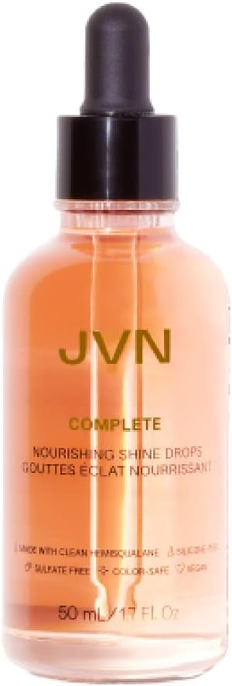JVN Complete Nourishing Shine Drops, Hair Oil for Hydration and Long-Term Hair Health, Styling Oil for All Hair Types, Sulfate-Free, 1.7 Fluid Ounces image number 3