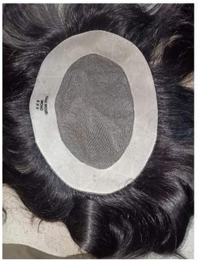Mono Filament Hair Patch 100% Human Hair Nicely Process with Silky Hair