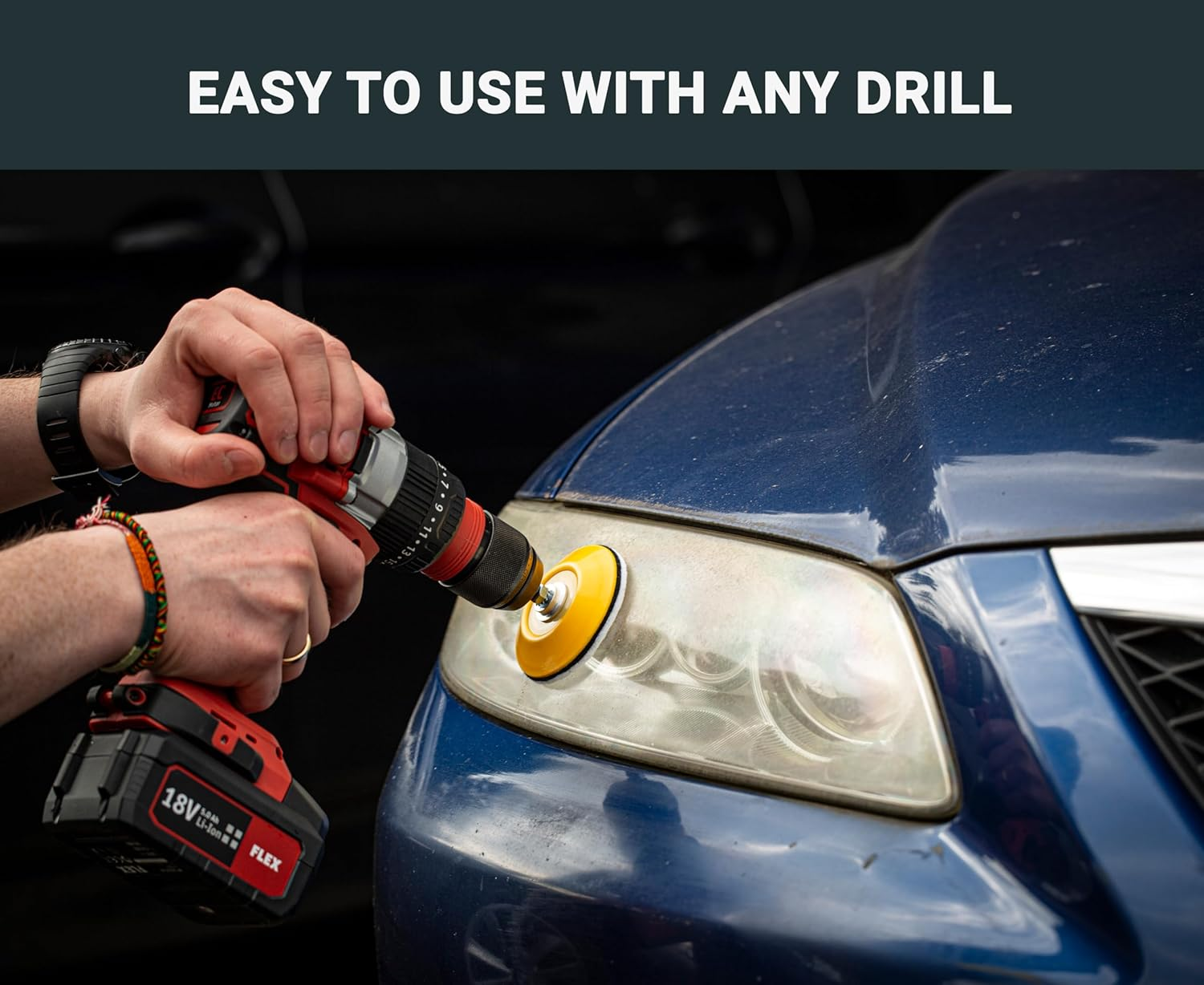 GLASS POLISH DIY Headlights Restoration and Polishing Kit &ndash; Permanent Headlight & Tail-Light Restoration, Restores As-New Condition and Guards against Future Damage image number 4