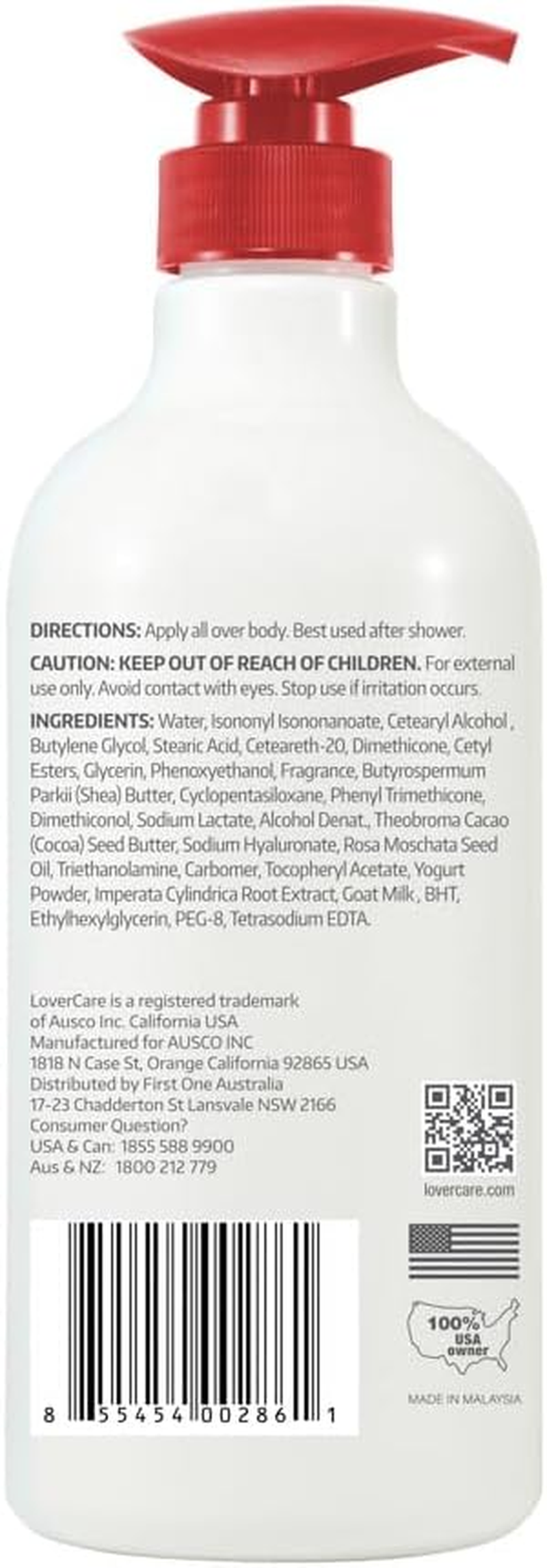 Combo Pack - Lovercare Goat'S Milk Body Wash Rose Hip Seed Oil 1200Ml -Hand & Body Lotion 800Ml image number 2