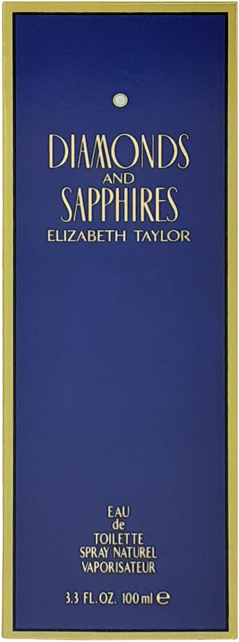 DIAMONDS & SAPHIRES by Elizabeth Taylor Eau De Toilette Spray 3.4 Oz for Women - 100% Authentic image number 4