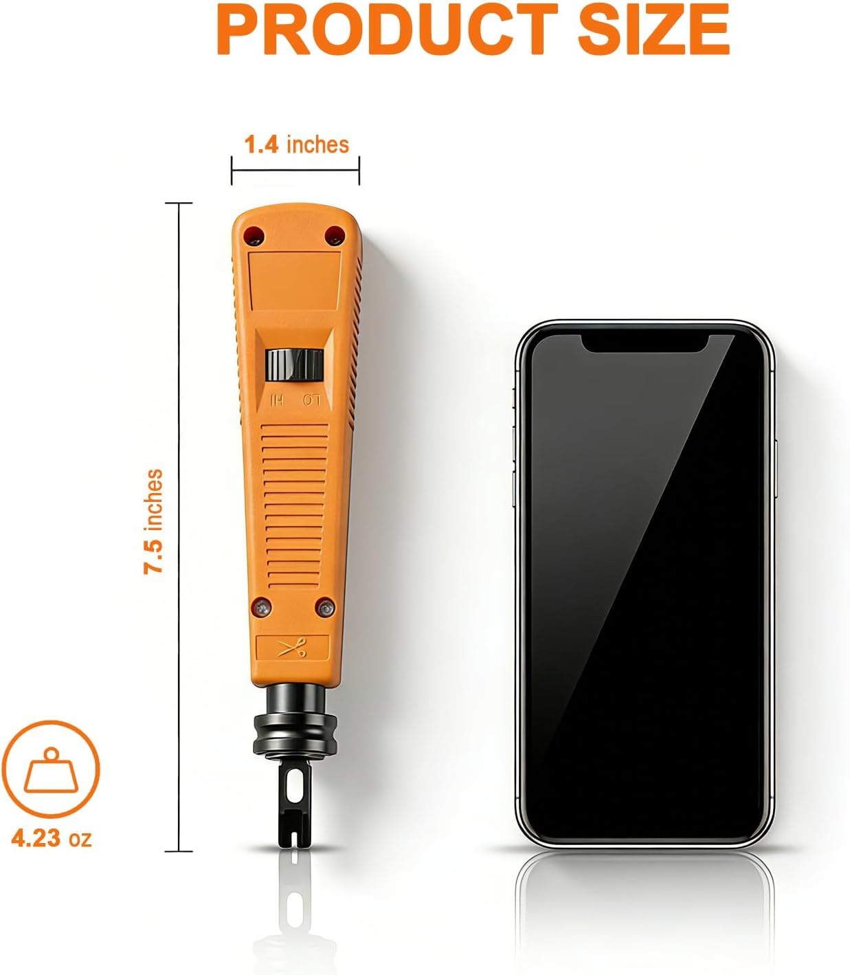 110 Punch down Tool, Smooth-Cutting, Durable, Easy-To-Use Klein Punch down Tool, Ethernet Tool for Cat5/Cat6/Rj45 and Other Terminations, Engineers Trust It, DIY Enthusiasts Rely on It image number 3