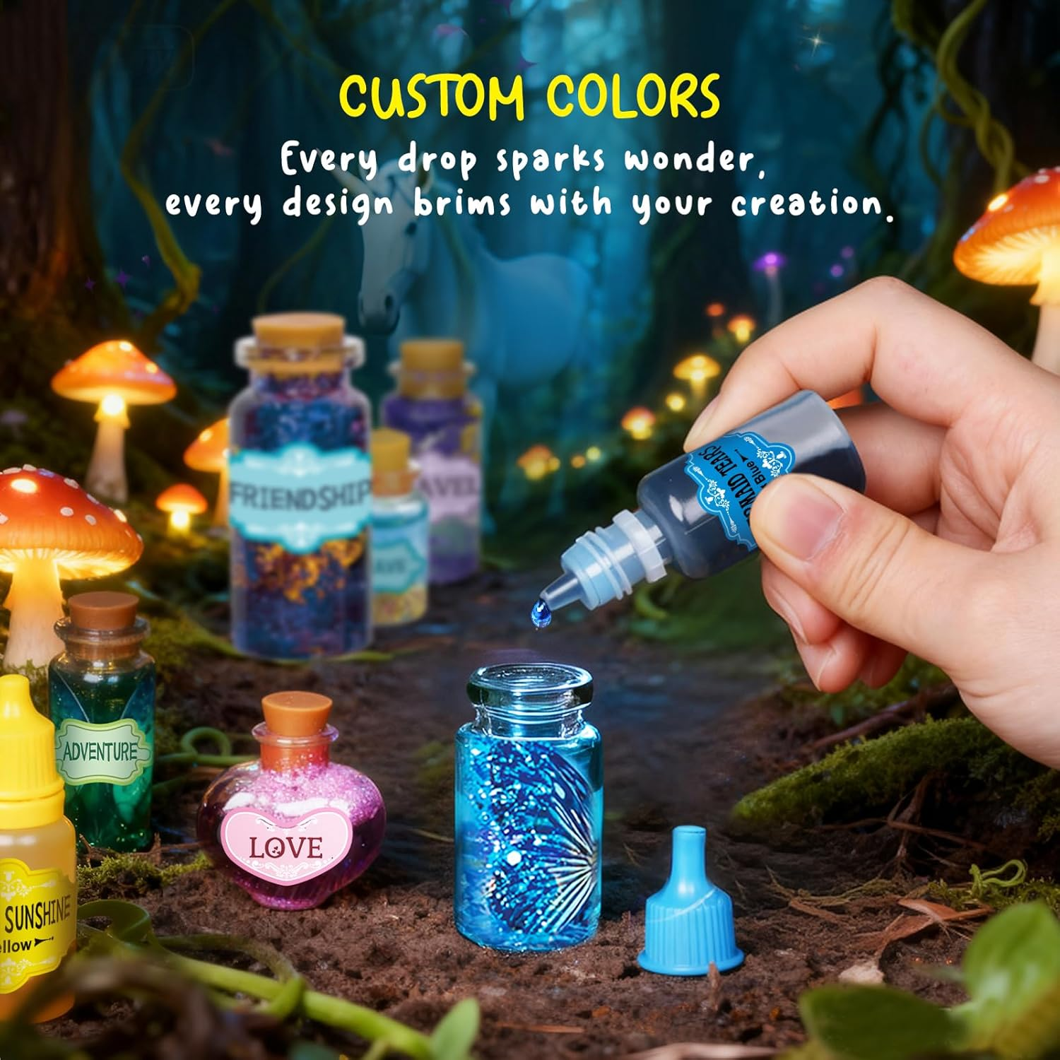 Fairy Unicorn Magic Crafts Kit for Kids - DIY Potion Mix Making Kits for Girls Ages 6-8&8-12, Indoor & Rainy Day Magical Activity Toy, Christmas Birthday Gift image number 2
