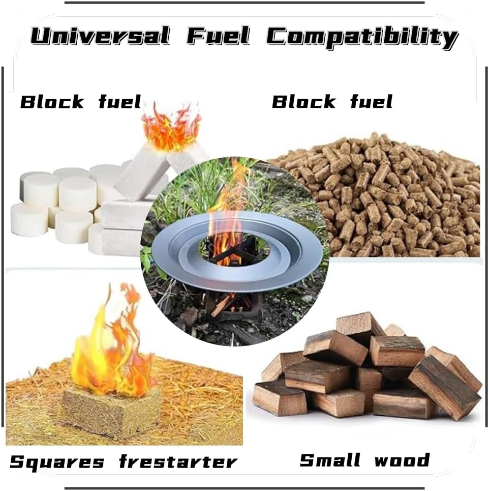 2 Pcs Foldable Stove,Portable Camping Stove for Outdoor Cooking, Lightweight Easy to Assemble Stove for Camping Backpacking Hunting Hiking Picnic BBQ Emergency Use image number 5