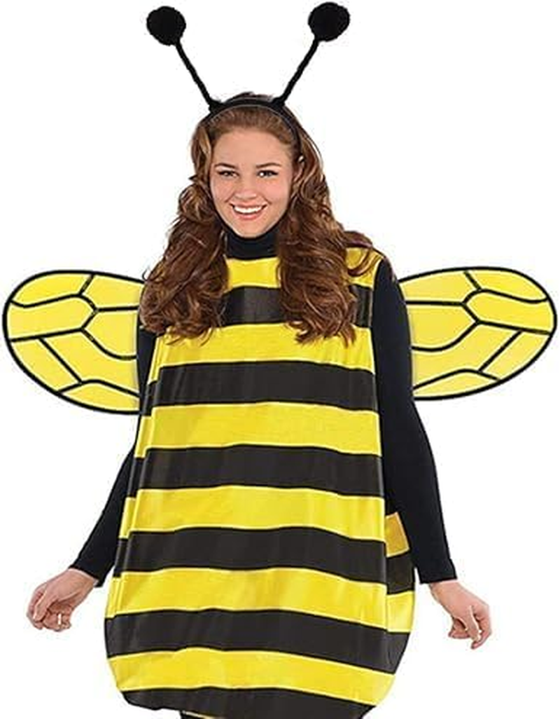 1PCS Bee Antenna-Headband Ladybug Insect Headbands as Halloween Dress up Costume Accessory for Pretend Play Party Favors with Pompom Balls, Black