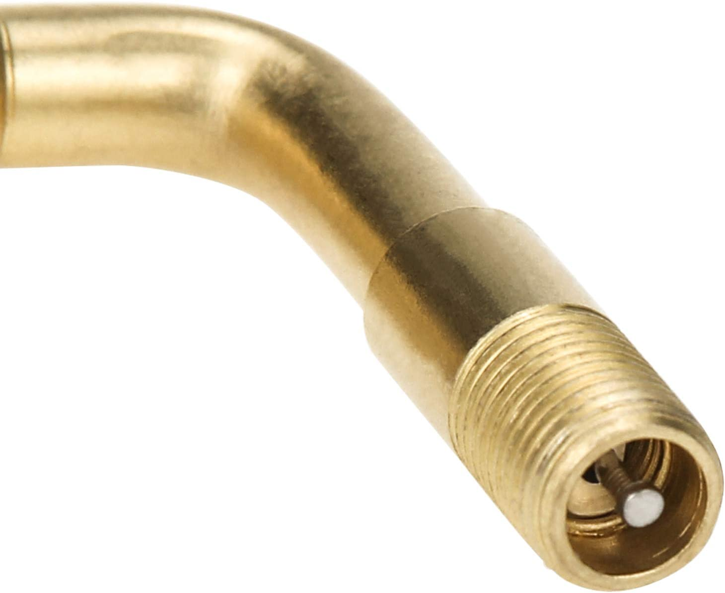 Mellbree 2-Pack Tire Valve Extension, 90 Degree Schrader Tire Valve Stem Extension Brass Adaptor Compatible for Passenger Cars, Stroller, Bicycles, Motorcycles, Trailers, RV and Recreational Vehicles