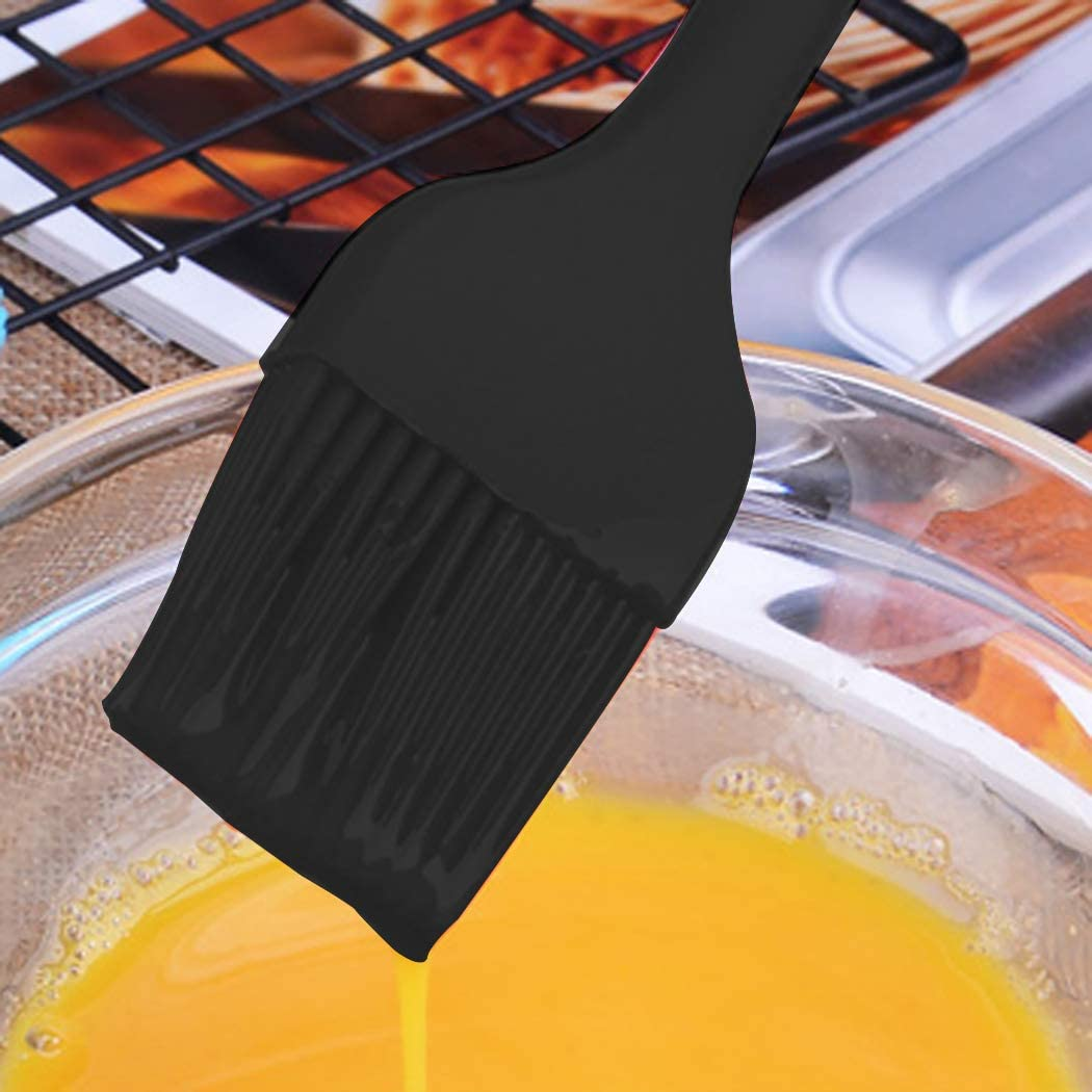 Silicone Brush Basting Brushes Barbecue Home DIY Kitchen Safety Baking Tool Pastry Cookie Kitchen Cook Brush with Handle Spread Oil Butter Sauce Marinades 1 Pcs image number 4