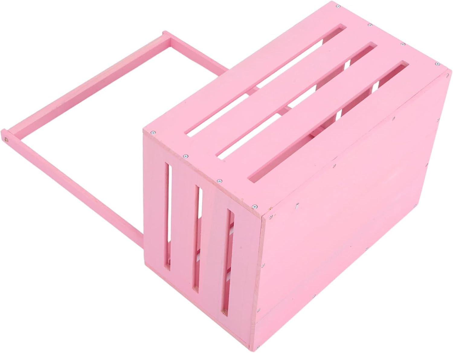 Natural Wood Storage Crate Hamper with Handle Multipurpose Wooden Closet Basket for Newborns Clothes Organizer and Shower Parents Pregnancy Keepsake Box