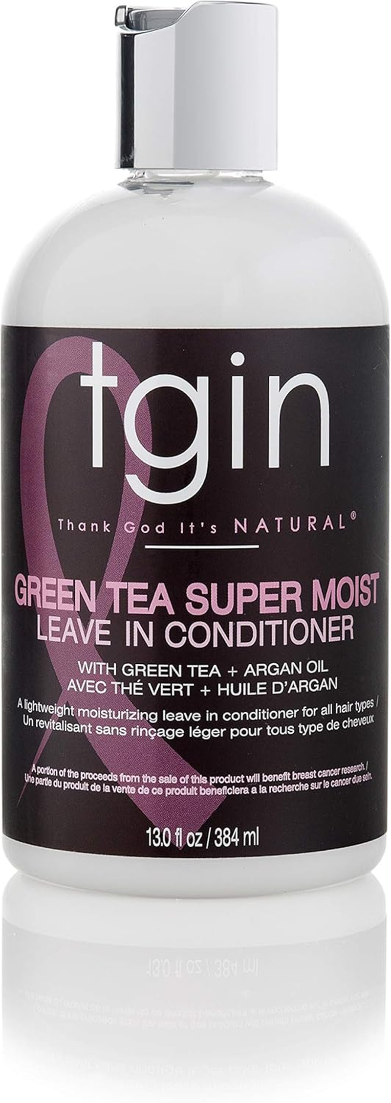 Tgin Green Tea Super Moist Leave in Conditioner for Curly, Coily and Wavy Hair, with Argan Oil, Shea Butter and Green Tea, Moisturizes and Nourishes Dry Hair, 13 Oz image number 3