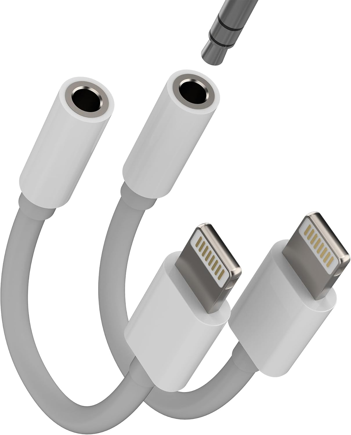 Lightning to 3.5Mm Headphone Jack Adapter(2 Pack)For Iphone 14 13 Pro AUX Audio Cable for Apple MFI Certified Adaptor Earphone Earbuds Connector for Ipad Dongle Car Headset Auxiliary Cord Accessories image number 3