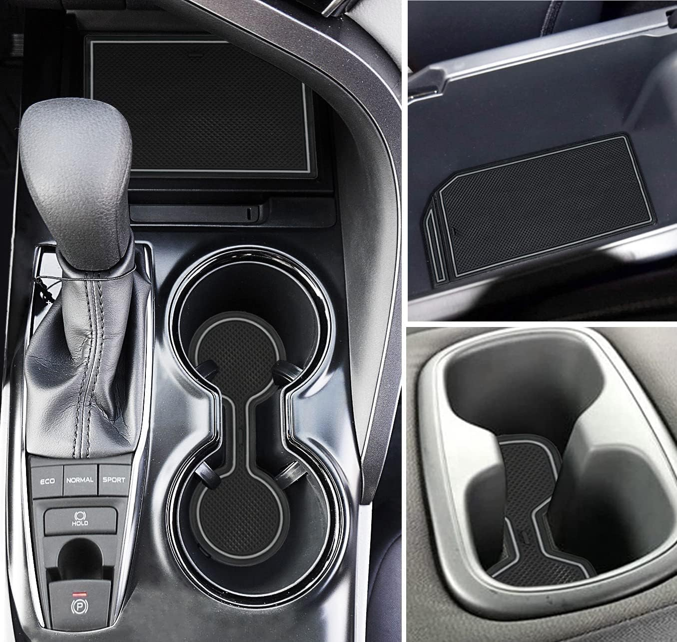 Auovo anti Dust Mats for Toyota Camry Accessories 2018 2019 2020 2021 2022 2023 Custom Fit Door Pocket Liners Cup Holder Pads Console Mats(16Pcs/Set) (Red)