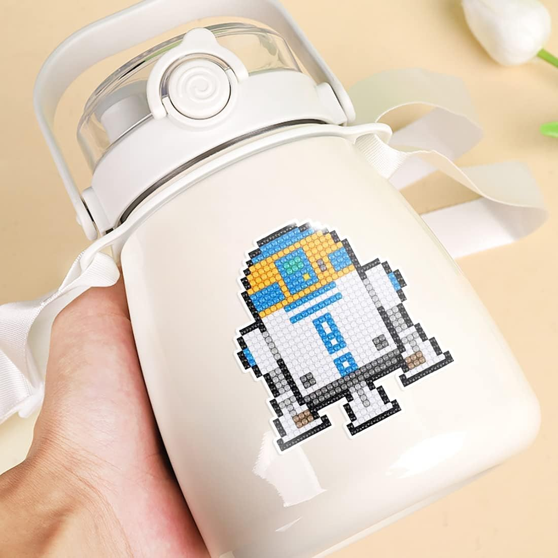 Tydeus Diamond Painting Children, 12 Piece Diamond Painting Set, Cartoon Theme Diamond Painting Kits, Crystal Diamond Painting, Grey Green Diamond Painting Set for Gift, Adults, Children image number 3