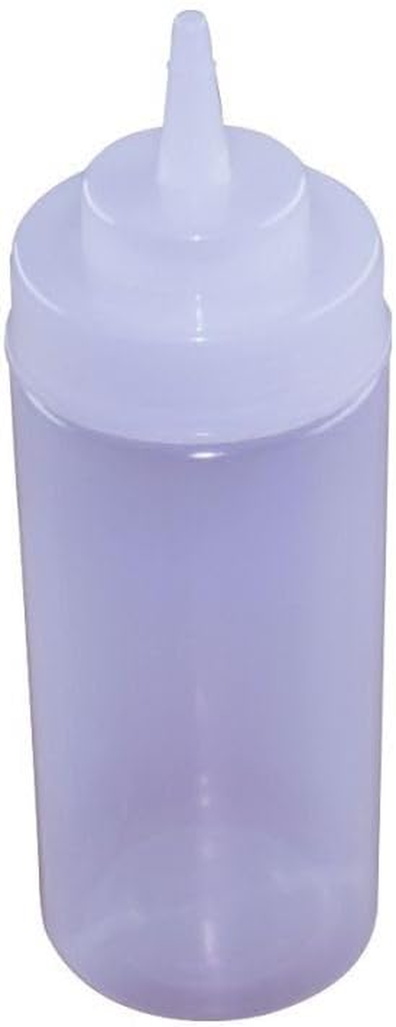 Chef INOX Wide Mouth Squeeze Bottle, 480 Ml Capacity, Clear