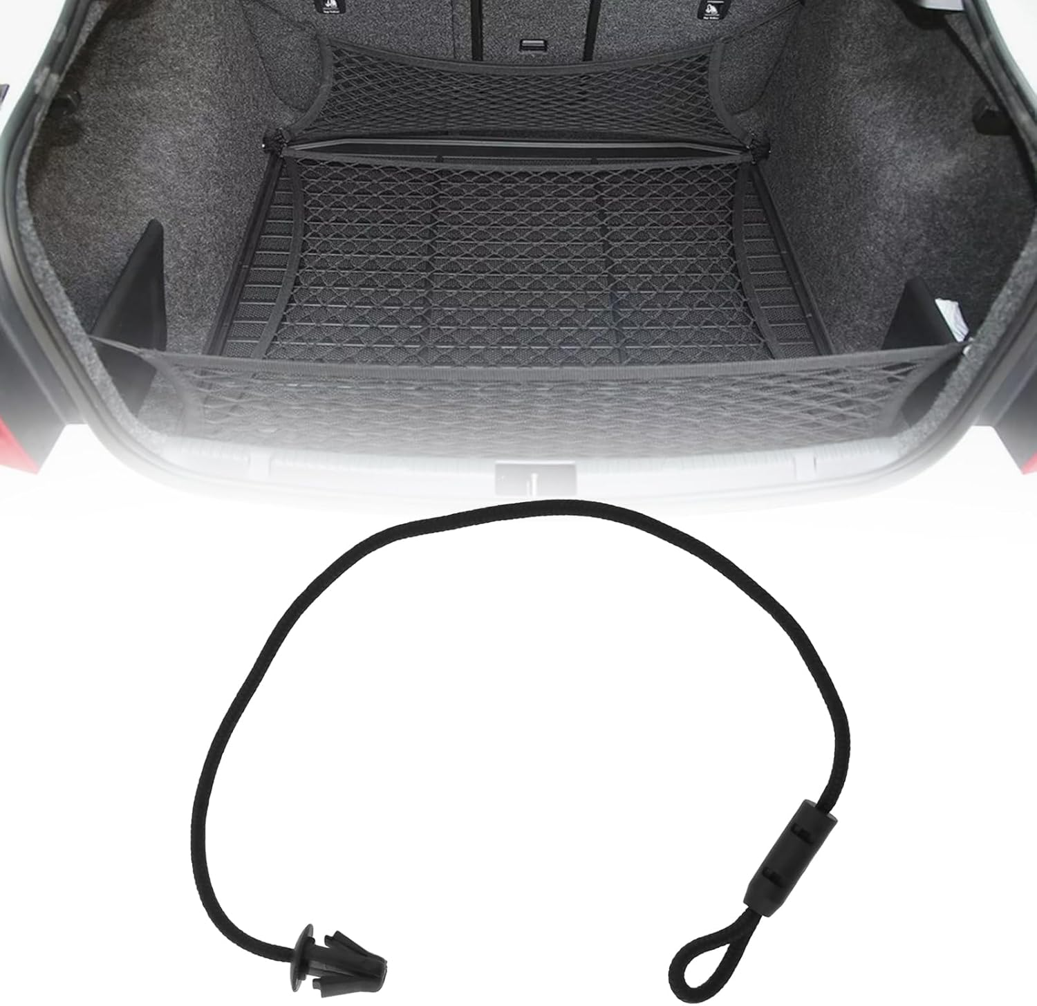 SING F LTD Car Trunk Cover and Parcel Shelf Retaining Strap 5JJ863634 Compatible with Skoda Rapid 2011/10-2021/12 image number 4