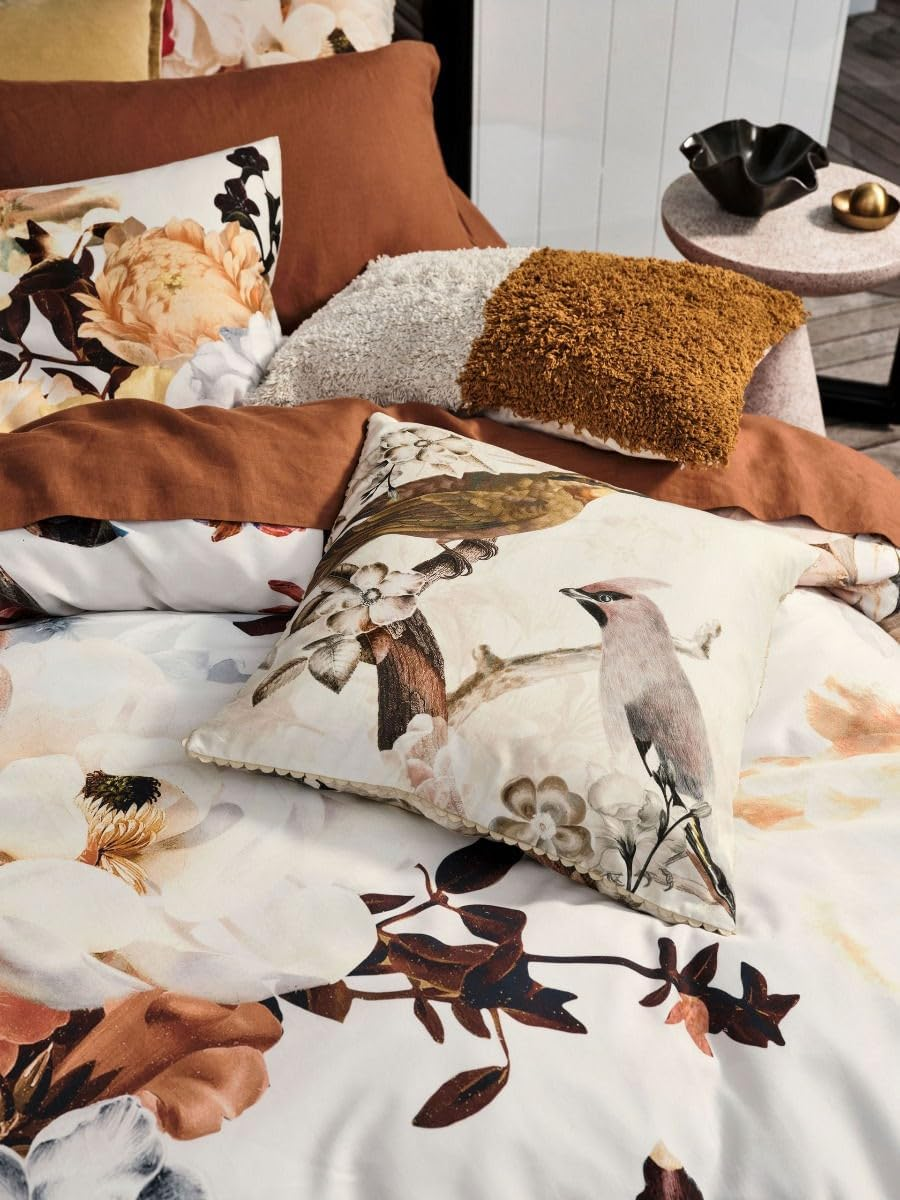 Linen House Primavera Quilt Cover Set, Caramel, Double Bed image number 5