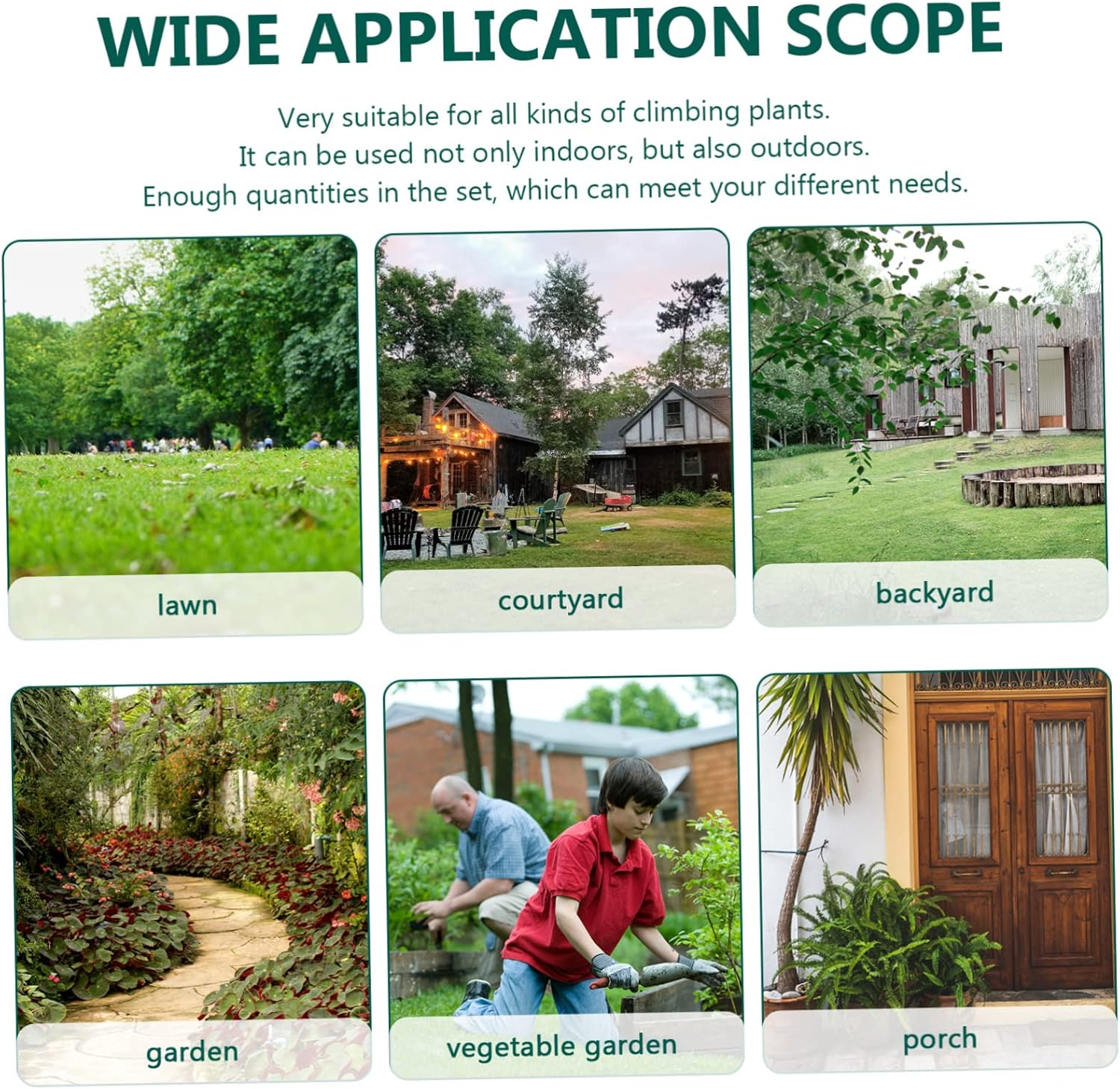 Kisangel Tie Ties Clip for Greenhouse Plants Fixing Gardening Tools Clips for Potted Branches image number 5