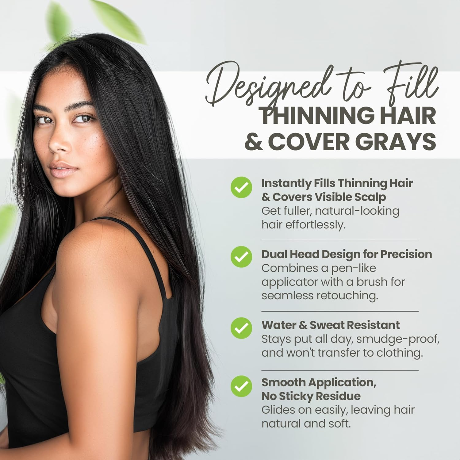 Herbishh Hair Root Touch-Up Pen, Instant Gray Coverage & Hair Loss Cover Up, Concealer for Thin Hairlines, Water Resistant & Semi Permanent Smudge Proof Hair Color, Washable (Medium Blonde, 0.68)