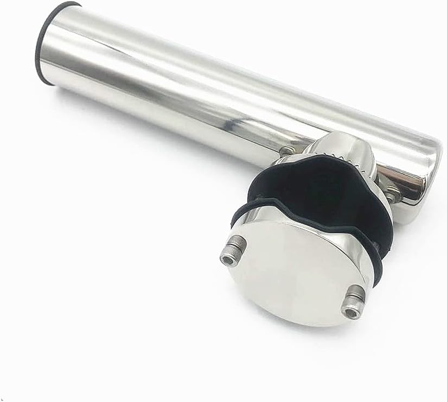 ZONADA 316 Stainless Steel Fishing Rod Holders Clamp on Rails Mount Mounting 43-51Mm Rail Mounted Marine Grade for Fishing Boat Yacht image number 5