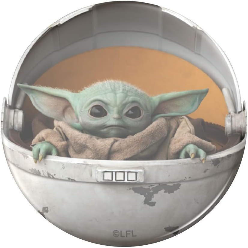 ​​​​Popsockets Phone Grip with Expanding Kickstand, Adhesive Grip, Starwars, Cute Popsockets - Baby Yoda Pod (Gloss)