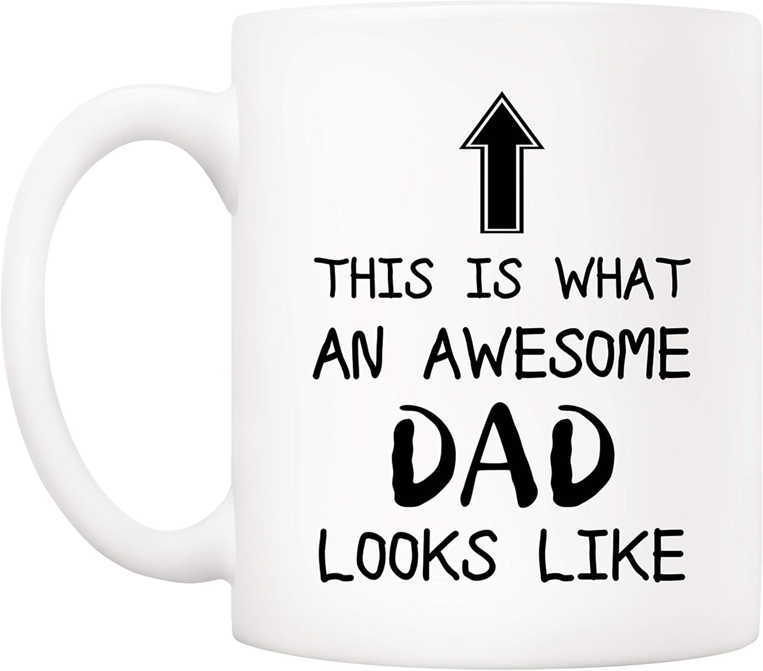 5Aup Funny Father'S Day Awesome Dad Coffee Mug Gift, This Is What an Awesome Dad Looks Like, 11Oz Novelty Cup from Daughter Son, Unique Birthday for Father Husband Men image number 2