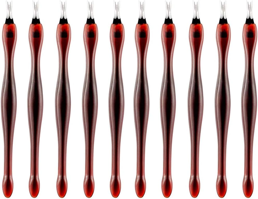 50 Pcs Cuticle Trimmer Pedicure Cuticle Remover Pusher Knife Manicure Dead Skin Removal Fork Nail Art Cleaner Tools image number 3