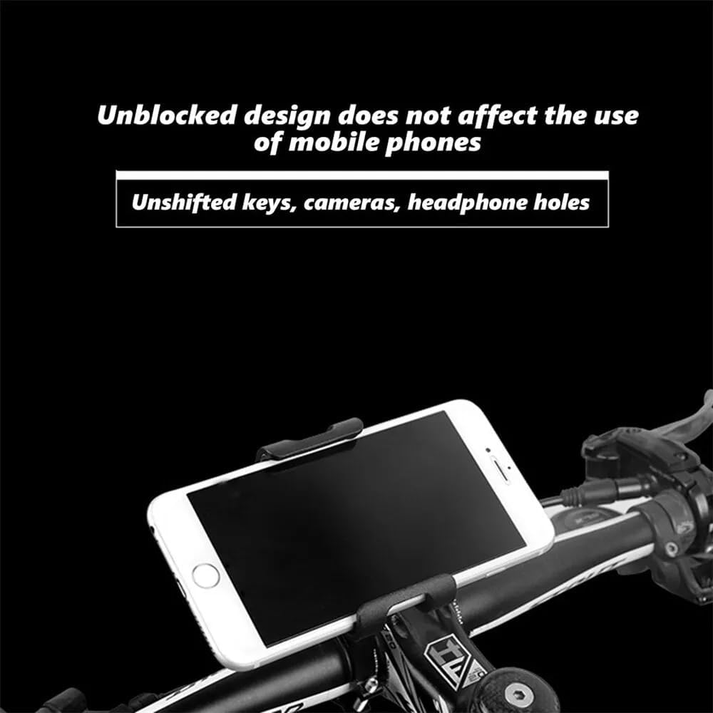 Universal Mobile Phone Holder Mount Stand for Bike, Bicycle, & Motorcycle &ndash; Adjustable, Waterproof, Secure Phone Mount for Cycling & Riding (Black) image number 4